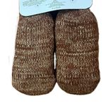 Sherpa Lined Sloth Slippers Socks Brown Size Medium Photo 1