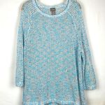 Chico's Chico’s Light blue Knit Cover Up Photo 0