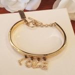 Jessica Simpson  Gold Bracelet "LOVE" Charms Photo 2