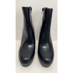 Alfani Boots Size 10 Black Almond Toe Faux Leather High Heel Side Zip NEW Photo 3