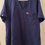 FIGS Catarina One Pocket Scrub Top Size XXL Navy Blue Photo 0