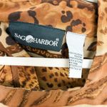 Sag Harbor Vintage 90s Womens Dress Size 12 Brown Animal Print Maximalist Safari Photo 5