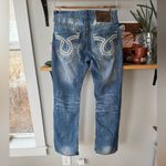 Big star Buckle Orion Low Rise Embellished Western Bootcut Denim Jeans Size 29R Photo 1