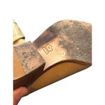 Bcbg Max Azria sz 8 Tan All Leather Western Cowgirl Boots Mid-Calf with Stacked Photo 1