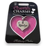 Cherish Charms KATELYN Name Bracelet Charm NEW NWT Silvertone Silver Photo 0