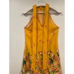 SheIn Women’s Halter Floral Short Dress Size XS Yellow Summer Vacation Resortwear Photo 6