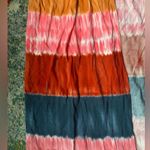 Boutique colorful pink tie dye long kimono wrap, size large Photo 1