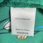 41 Hawthorne green tie bell sleeve floral blouse top size XS Photo 5