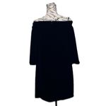 Vince Camuto  Blue Velvet Off-Shoulder Mini Dress S Goth Witchy Vampy Boho Photo 4