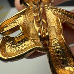 Teddy Bear Rhinestone Brooch Pin Gold Tone Signed Aai Photo 5