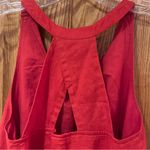 Banana Republic Banana Republic Linen Trapeze High-Low Dress Blooming Red Orange Size 2 Petite Photo 6