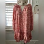 AQUA  Womens Esmeralda Pink Paisley Short Summer Mini Dress Photo 2