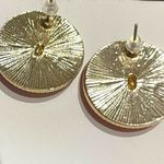 Statement Bee Gold and Pink Stud Earrings NWT Photo 3