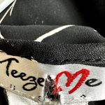 Teeze Me VTG  Slip Dress Cowl Neck Midi Flowy Spaghetti Strap Ruffle Hem Black S Photo 1