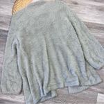 Lovers + Friends gray kappa eyelash fuzzy open front cardigan Photo 4