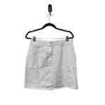 Madewell  Denim High-Waist Straight Mini Skirt in Tile White Size 25 Photo 6