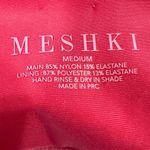 Meshki  Pink Ribbed Knit 2 Piece Beach Swimsuit Swimwear Bikini Set Size L & M Photo 6