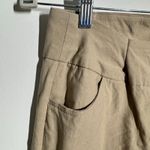 Lulu B Capri Pull On Pant Women 6 Tan/Stone Stretch Golf Sport Active Preppy Tan Photo 5