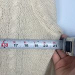 prAna  cream knit XL fringe boho sweater Photo 4