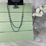 Vera Wang 🆕 Simply  Blue & Silver Layered Necklace Photo 3