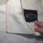 VTG 90s USA Made Grandma Sweater Womens L Collared Floral Coquette Cottage White Size L Photo 3