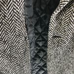 A New Day  Herringbone Double-Breasted Coat Black/White Wool Blend Womens L Photo 1