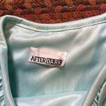 VTG TIFFANY BLUE PLEATED RHINESTONE DRESS Photo 4