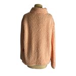 No Boundaries Cozy Soft Peach Sherpa Quarter Zip Pullover  Women’s XL Photo 4