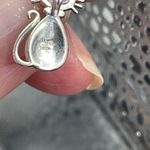 Boutique Sterling silver CZ covered Cat pendant necklace. Photo 6