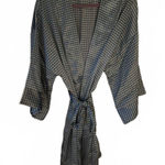 Cacique Women's Purple and Green Plaid Robe Size M/L Photo 0