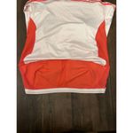 Nike  Dri Fit Womens Large Orange White Racerback Athletic Workout Run Tank Top Photo 3