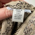 Forth & Towne Tan Calf Leather Snake Print Satchel Handbag Purse Womens Luxury Photo 9