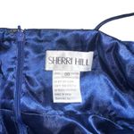 Sherri Hill  Midnight Blue Navy Metallic Fit and Flare Mini Dress 00 Photo 3