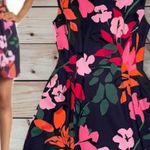 Vince Camuto  Floral Mini Dress - Black and Pink Photo 3