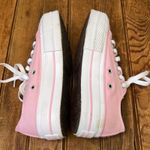 Converse Women’s or Kids Pink Canvas lug sole custom Sneakers Photo 3
