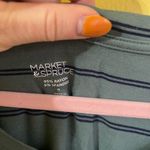 Market & Spruce  Olive Striped Tee Photo 1