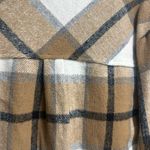 Pink Lily  Plaid Jacket in Tan and White Photo 2