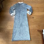 Natori Zip Kaftan Bathrobe House Coat SZ S Sherpa Fuzzy Fleece Gray Cozy Photo 2