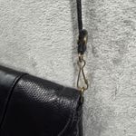 Vintage Gitano Bag Black Crossbody Faux Leather Envelope Clutch Bow Detail 80s Photo 12