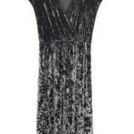 Urban Outfitters Women S Gray Silver Crushed Velvet Jumpsuit Wide Leg V Neck Photo 0