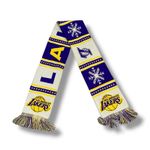Los Angeles Lakers Scarf Promo NBA Basketball Winter Christmas 2023 Purple Gift Photo 0