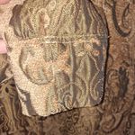 Marsh Landing Tan Tapestry Style Heavyweight Button Down Blouse Size Large Photo 4