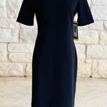 NWT Womens Mario Serrano Black Textured Dress Photo 1