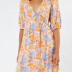 Billabong NWT Your Fav Puff Sleeve Floral Mini Dress X-Small Photo 0