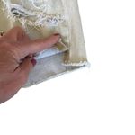 Ralph Lauren neutral cream women's size 6 ripped denim jean shorts button zip Photo 6