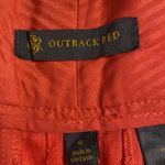 Outback Red  100% linen pants size 6 inseam 32” waist 32” flat color orange Photo 6