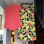 Talbots Vintage Tropical Linen Wrap Skirt Sz 8P with Bonus Matching Top Photo 1