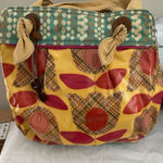 Fossil  Multicolor Patchwork Tote Photo 0