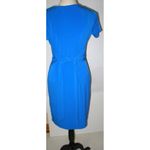 Tahari New NWT $98 Womens Designer T Trish Dress Blue Small S Wrap Waist SS Work Photo 6