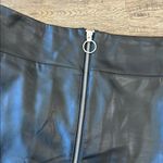 EXPRESS |Black Zippered Faux Leather Skirt sz 8 NWT Photo 1